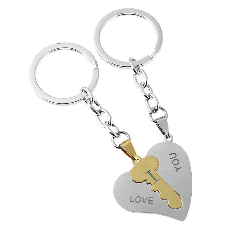 Wholesale Stainless Steel Heart Keychain